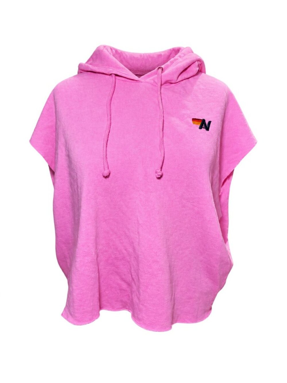 Aviator Nation Pink Sleeveless Hoodie S